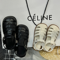 Girl Sandals Sandals Summer New Childrens Clothes CUHK Children Little Girl Foreign Air Full Baotou Roman Shoes With Great Feet