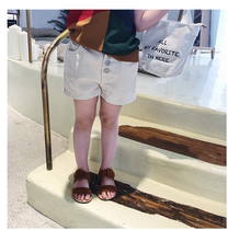 Beauty Pussy Girl Baby Girl Baby Colorful Shorts Summer New Girl Dress Ocean Gas Single Row