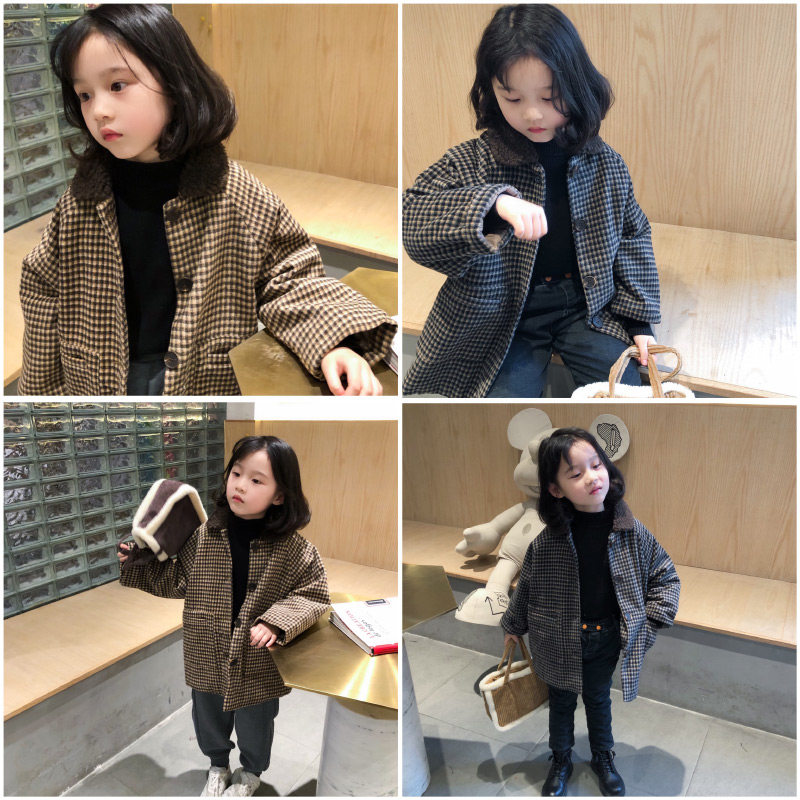 Girl In Beauty Pussy Girl Child Clips Cotton Big Clothes CUHK Child Loose Version Korean Version Coat 2020 Winter New Children's Clothes