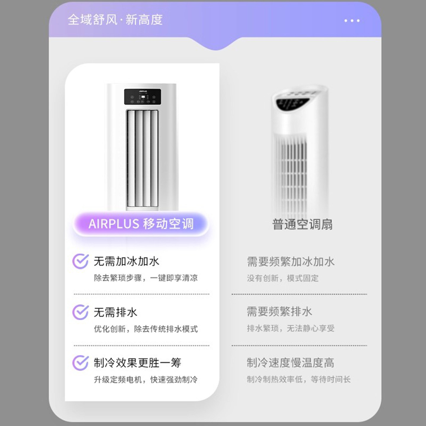 Airplus Cooling and Heating All-In-One Mobile Air Conditioner for Bedroom, Home, Kitchen, Small Installation-Free Refrigeration Machine and Heater