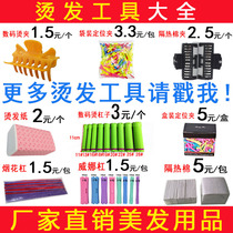 Hot Hair Tool Beauty Hair Supplies Full Set Disposable Hot Hair Tints Hot and Hot Barge Clips Insulation Cotton Barbershop