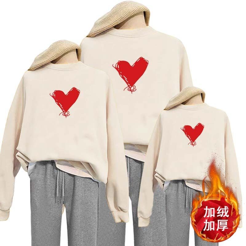 Pro-child clothing autumn and winter gush clothing a family of three mother women clothes 2024 new spring and autumn models full family foe clothing-Taobao