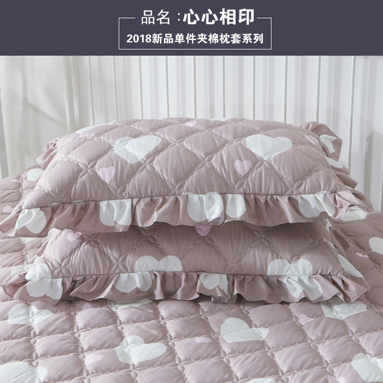 Han Yue quilted gối đơn phiên bản Hàn Quốc của vỏ gối phong bì gối ren cặp gối (2) giá goi om
