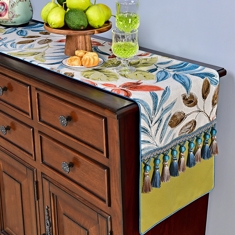 American table flag shoe cabinet cover cloth rectangular modern simple household Nordic dining cabinet table cloth dustproof fabric cover towel