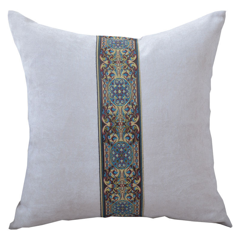 Upscale luxury Eurostyle American style New Chinese national windy pillow cushions leaning on the bag cover big fan modern minimalist cushion cover
