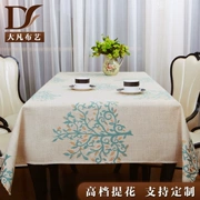 Hầu như tất cả vải cotton jacquard vải dày khăn trải bàn khăn trải bàn Trung Quốc Tian Yuanqing mới tùy chỉnh thanh lịch vải bàn cà phê - Khăn trải bàn