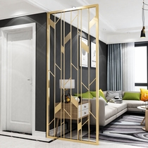 Light luxury wrought iron partition living room creative hollow porch decoration Net red metal simple modern stainless steel screen