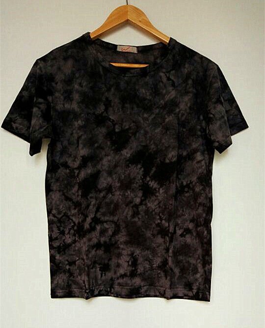 Zazy t-shirt short sleeve hippie skateboard Hand dye tie - dye crushing flowers handling