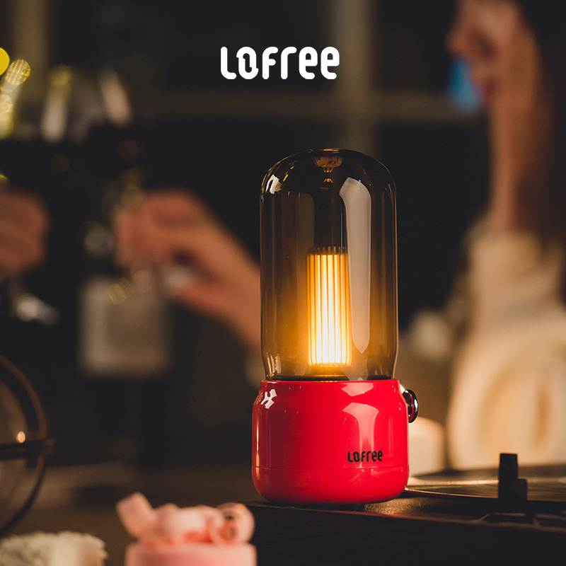 lofree LoFiji light ten Spotlight Creative Atmosphere Little Nightlight USB Milky Tea Atmosphere Light Led Can Charge Black Ink Gold