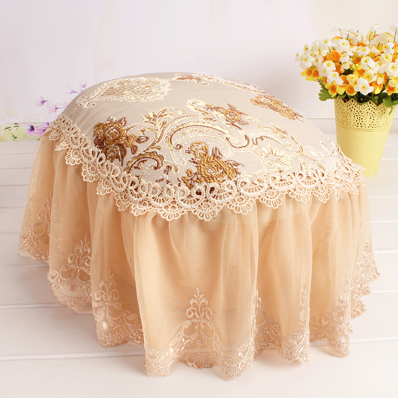European-style rice cooker dust cover set lace embroidery high-grade fabric multi-purpose cover towel square round rice cooker cover cloth