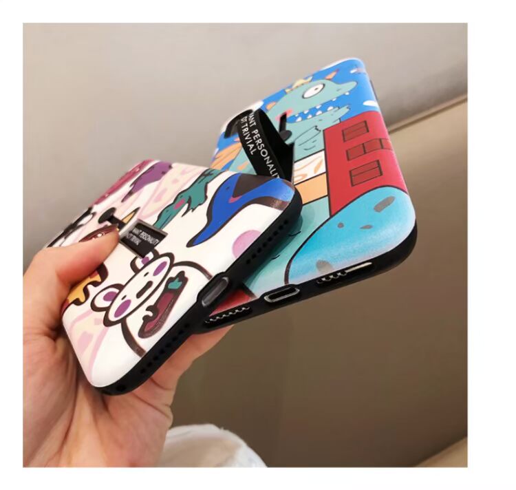 Zoo khủng long phim hoạt hình dễ thương táo X / Xs / Max / XR vỏ điện thoại di động iphone7plus / 8 / 6sp sáng tạo IX khung nhẫn vô hình 8PLUS bảo vệ tính cách mới - Nhẫn mẫu nhẫn cưới đẹp 2020