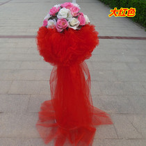 New wedding gift props road guide flower basket flower stand Flower arch road guide can lift the shelf festive decoration road guide cover