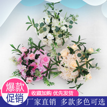 Wedding road leading flower Roman column flower ball new wedding scene stage layout props catwalk window decoration row flowers