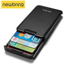 Niu Bing metal card bag male tide brand creative personality card cover anti-theft brush Ultra-thin high-grade small anti-demagnetization wallet