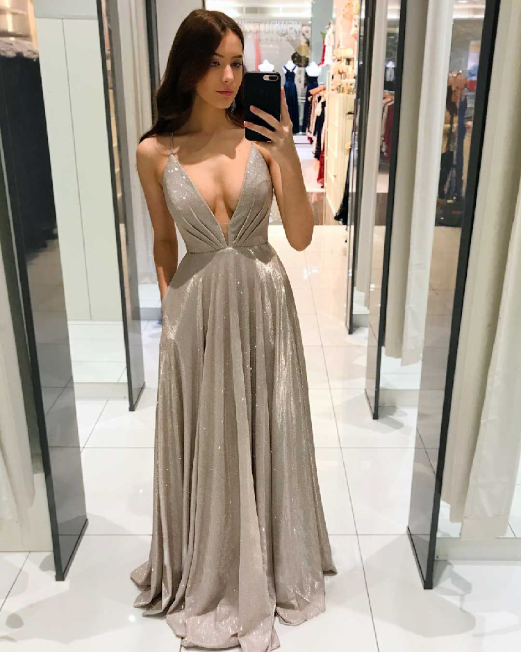 Spaghetti Braps Satin Promply Sexy Evening Женщины платье 