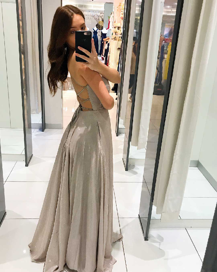 Spaghetti Braps Satin Promply Sexy Evening Женщины платье 