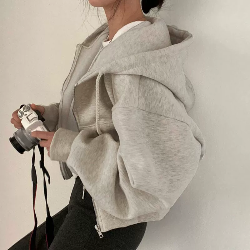 Одежда толстовка худи женские SWEATSHIRT WINTER ZIP UP JACKET