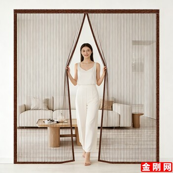 Anti-mosquito door curtain 2026 new high-end magnetic diamond mesh door screen window household strong magnetic block self-adhesive magnetic suction