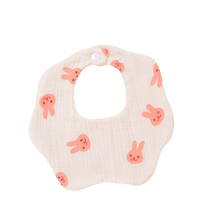 Baby saliva towel six-layer pure cotton gauze absorbent soft petal bib anti-vomiting childrens baby bib