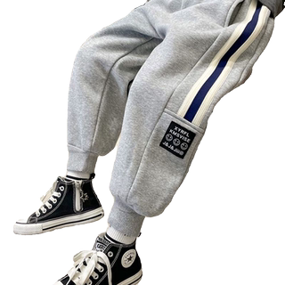 男童裤子2024新款春秋款童装大童秋款男孩长裤儿童加绒运动裤冬装