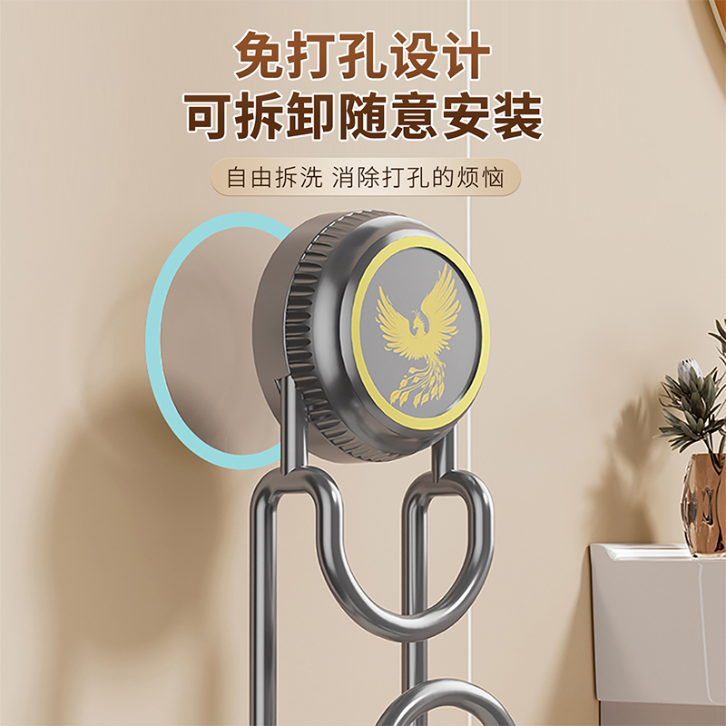 浴室革命者:吸盘式免打孔收纳架