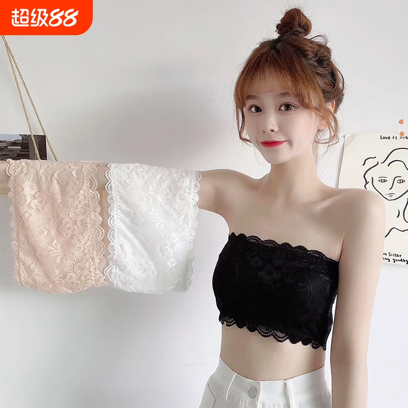 Sexy Lace Bra with Strapless Backless Design, Anti-Slip and Anti-Exposure, Thin Style, Hollow-Out Tube Top Lingerie for Women Sexy Lace Bra with Strapless Backless Design, Anti-Slip and Anti-Exposure, Thin Style, Hollow-Out Tube Top Lingerie for Women