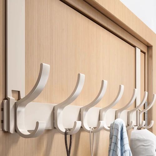 Дверной задний крючок Дверной задний тип, вешалка для одежды без перфорации, полка для хранения одежды, верхняя вешалка для входной двери, настенный крючок для одежды