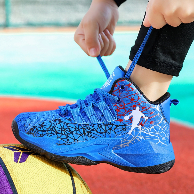 2026 Summer New Basketball Shoes, Sports Shoes, Mesh Breathable and Wear-Resistant Boys' Casual Versatile Shoes, Thick-Soled Sports Shoes