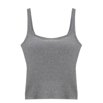 Beautiful back camisole womens inner wear with padded bra all-in-one 2024 new summer white outer top off the shelves