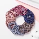 Черная кожаная резинка для волос, высокие эластичные прочные резиновые кольца подходит для мужчин и женщин, простой и элегантный дизайн