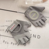 Летние перчатки для спортзала, дышащий шелковый спортивный нескользящий износостойкий комплект для йоги, без пальцев