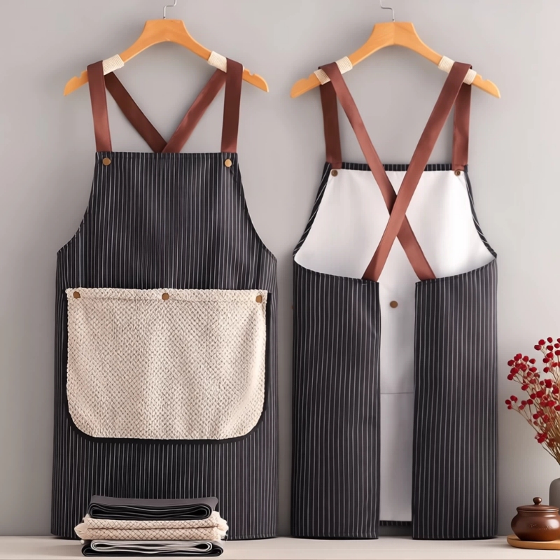 Removable Thickened Hand Towel Apron Waterproof and Oil-Proof Coverall 2026 New Model for Young Men and Women for Home Kitchen and Work Use