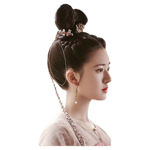 假发纯发丝发包影楼新娘拍摄造型垫后脑勺赫本造型垫发球柔顺发型