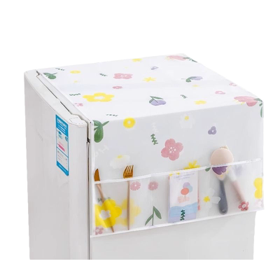 防尘防油冰箱防尘罩带收纳袋置物