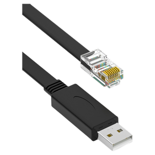 console调试线USB转RJ45串口线RS232控制线适用于路由器交换机通讯免驱FTDI双芯片Win11网线接口网络配置信号