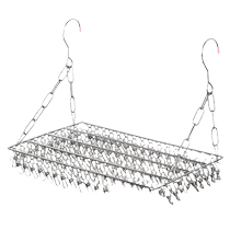 Shoe drying rack hook stainless steel window household balcony punch-free bold multi-functional rack dormitory shoe drying hanger