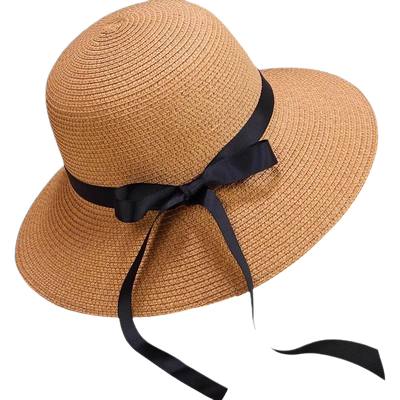 草帽女草编帽夏防晒沙滩帽海边太阳帽遮阳帽潮全脸大帽檐高颜值