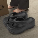 Летние модные сланцы на платформе, высокие пляжные слайдеры, тапочки, обувь