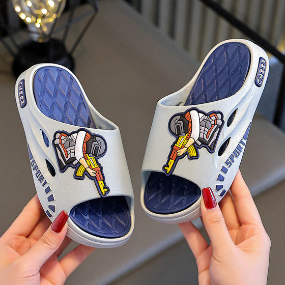 男童拖鞋2025新款夏季外穿男孩家居室内浴室防滑中大童宝宝凉拖鞋