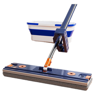 免手洗平板拖把家用一拖净2024懒人地拖拖地神器夹布两用刮水加长