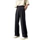 Naples drapey ice silk trousers men's summer thin high-end handsome trousers straight wide-leg casual long trousers