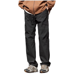 nasa户外加绒冲锋裤男士2025新款直筒休闲长裤防风防水工装裤子男