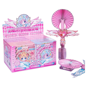 贝拉梦幻仙女棒安静书女孩新款免裁剪扇子diy材料手工儿童自制团扇女童玩具手账立体书diy贴纸装饰贴画机关书