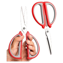 Stainless steel scissors multi-purpose scissors kitchen office cutting household rubber-coated metal strong special sharp