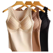 DeRong thermal underwear for women plus velvet and thickened autumn clothes winter 2024 new style seamless vest with womens base layer shirt