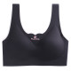 Ice Silk Seamless Sports Bra for Women Beauty Back Summer ເຕົ້ານົມນ້ອຍ ນ້ຳໜັກເບົາ ເຕົ້າໂຮມກັນ ຕ້ານການສະແດງອອກຂອງເຕົ້ານົມ-ຫຼຸດຄໍເຕົ້ານົມ ແບບ Vest