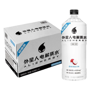 外星人电解质水950ml*12瓶荔枝海盐味无糖饮料整箱运动补水饮品