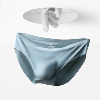 Ice silk summer quick-dry transparent sexy sexy men's underwear