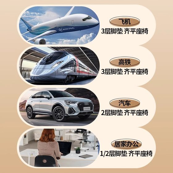 팽창 식 발 패드 출장 및 고속 레일 항공기 발자취 및 자동차 부조종 후방 다리 지원 사무실 수면 유물