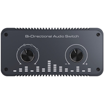 Analog audio switcher 4-in-1-out 4-way 3 5mm red and white dual Lotus TV mobile phone audio source converter 1-in 4-out AV splitter rca hub